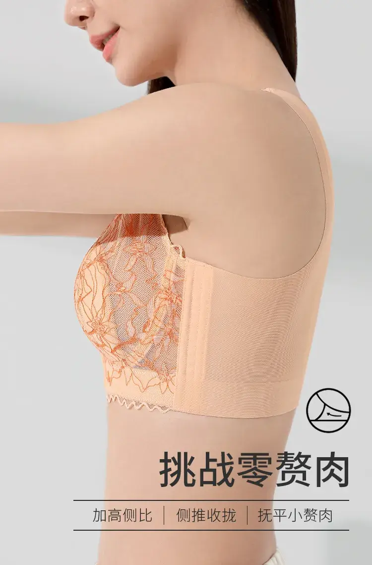 Front Open Buckle Bra Summer Thin Back Underwear Women — feature 9