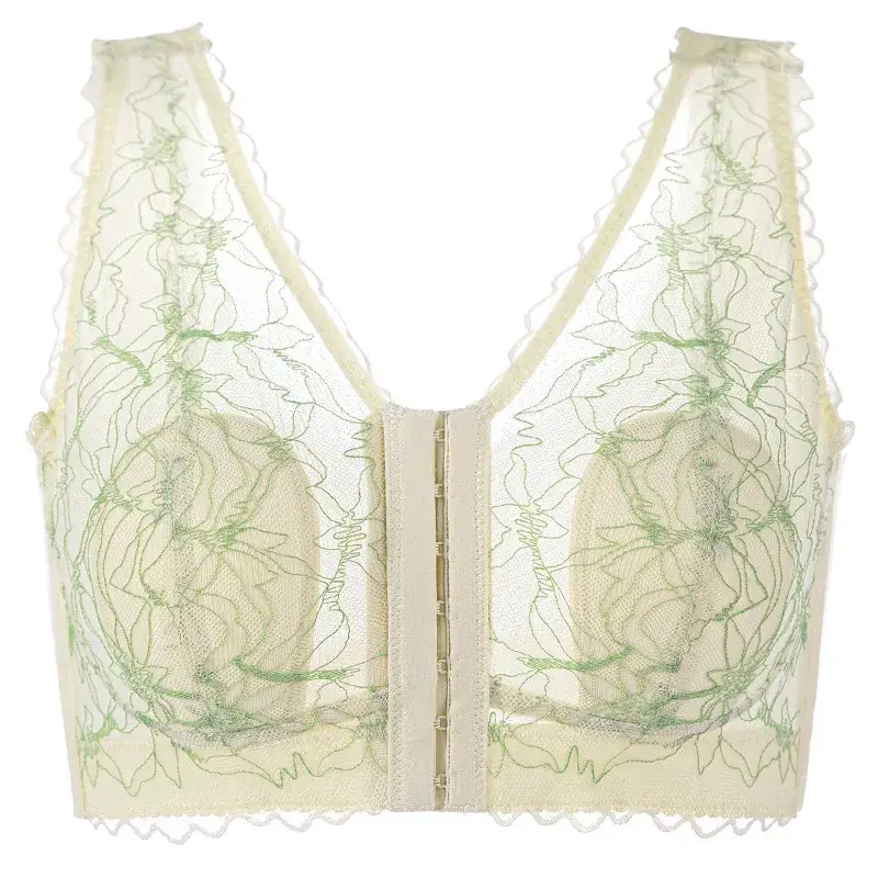 Front Open Buckle Bra Summer Thin Back Underwear Women - Image 4