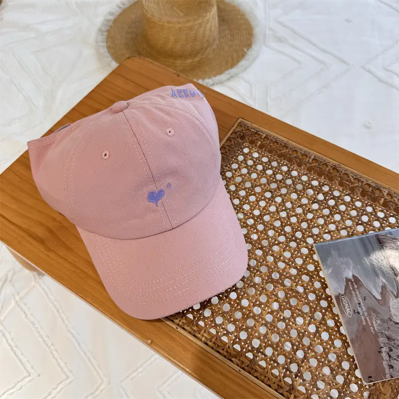 Love Embroidered Baseball Cap Women Summer Sun Hat - Image 3