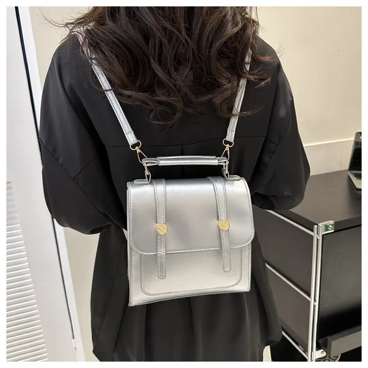 Women's Grey Shoulder Bag 2024 New Fashion Casual — feature 19