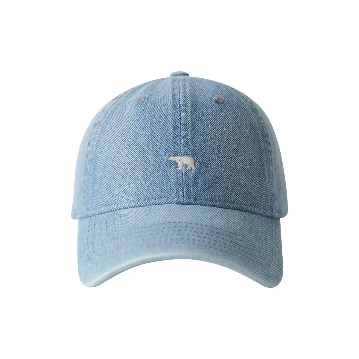 Polar Bear Cap Men Women Baseball Black Large Head - Image 9