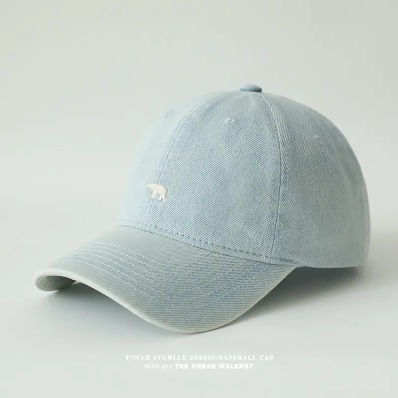 Polar Bear Cap Men Women Baseball Black Large Head — feature 3