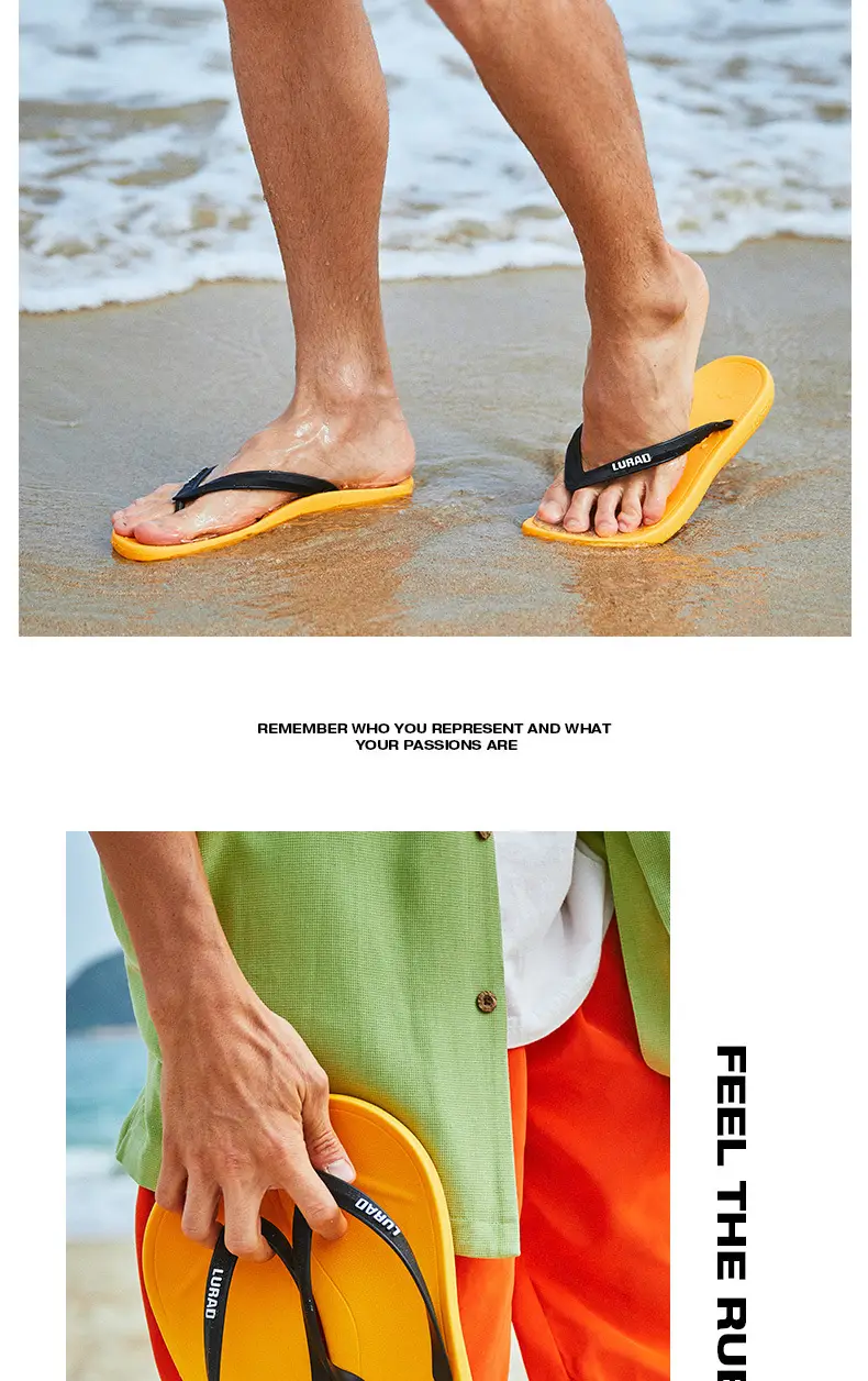 Fashionable Soft-Soled Non-Slip Flip-Flops for Men, Trendy Style, Wear-Resistant, Summer Casual Outdoor Wear, Young Men's Flip-Flops, Beach Slippers — feature 4