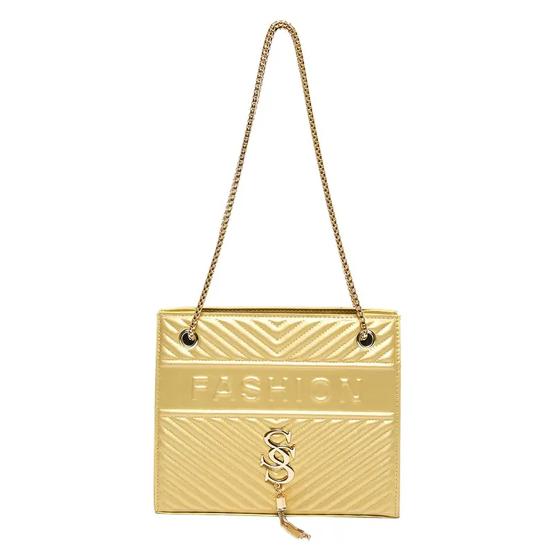 Elegant Gold Chain Crossbody Bag for Women 2024 - Image 2
