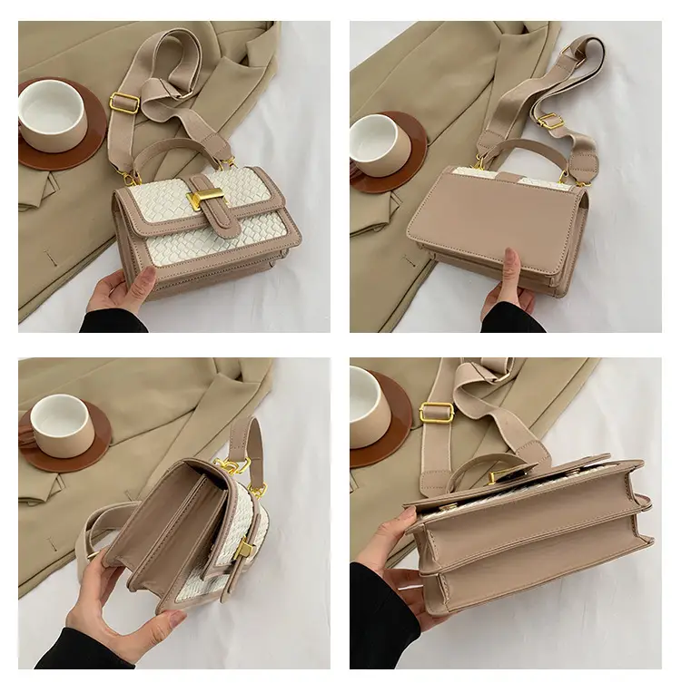 Woven Crossbody Bag Set 5 Pcs Multi Color — feature 12