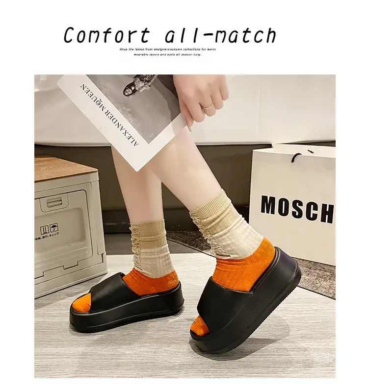 6.0cm Slip-on Feeling Slippers Women's Summer Outer Wear Increased Thick Bottom 2024 New Fashion Non-slip Eva Sandals — feature 3