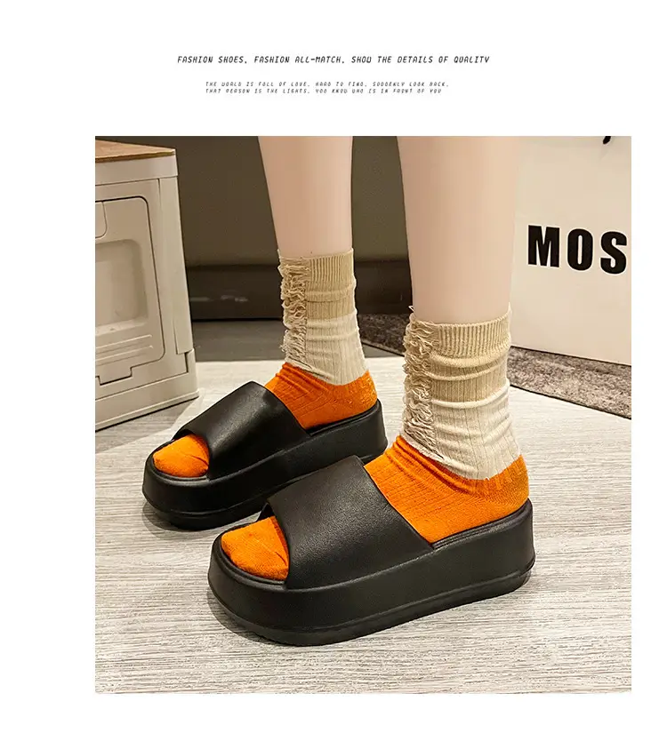 6.0cm Slip-on Feeling Slippers Women's Summer Outer Wear Increased Thick Bottom 2024 New Fashion Non-slip Eva Sandals — feature 4