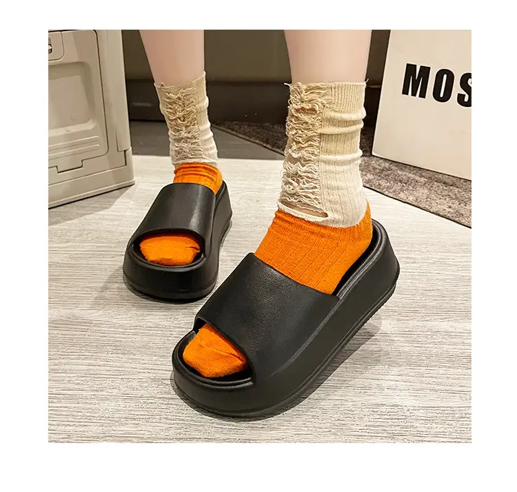 6.0cm Slip-on Feeling Slippers Women's Summer Outer Wear Increased Thick Bottom 2024 New Fashion Non-slip Eva Sandals — feature 5