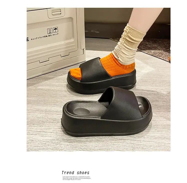 6.0cm Slip-on Feeling Slippers Women's Summer Outer Wear Increased Thick Bottom 2024 New Fashion Non-slip Eva Sandals — feature 6