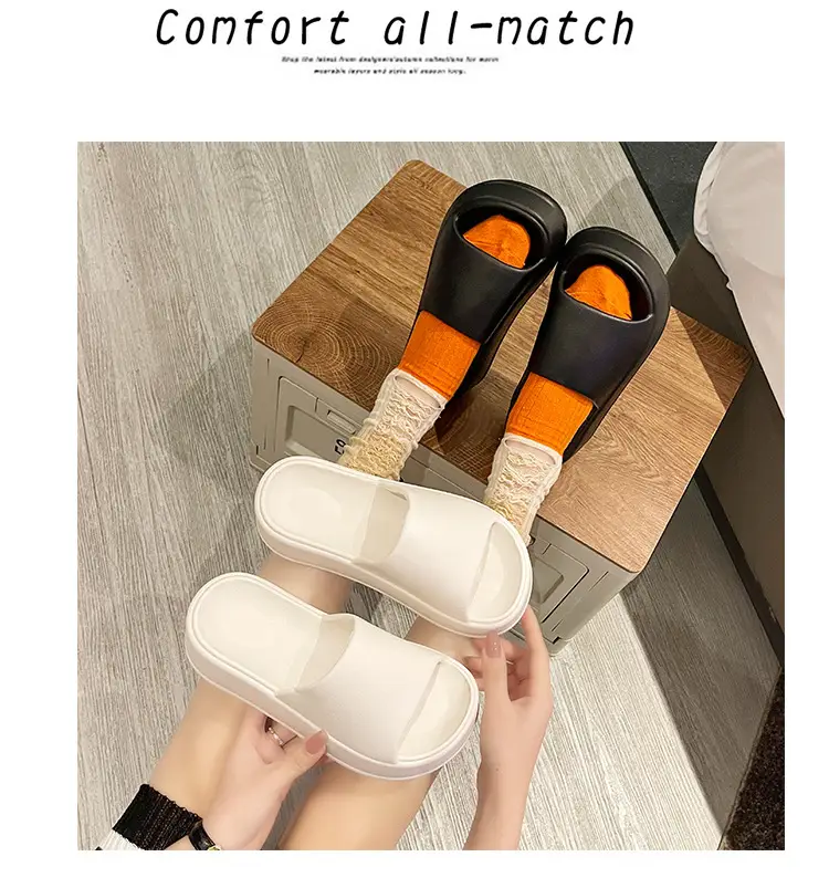 6.0cm Slip-on Feeling Slippers Women's Summer Outer Wear Increased Thick Bottom 2024 New Fashion Non-slip Eva Sandals — feature 7