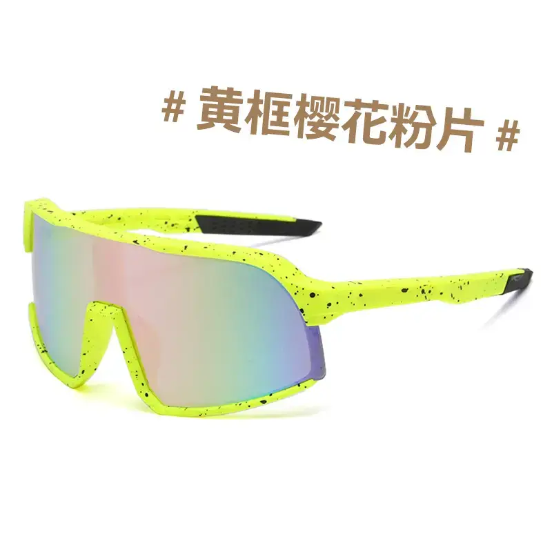 Men's Windproof Sand Sunglasses Red White - Image 3