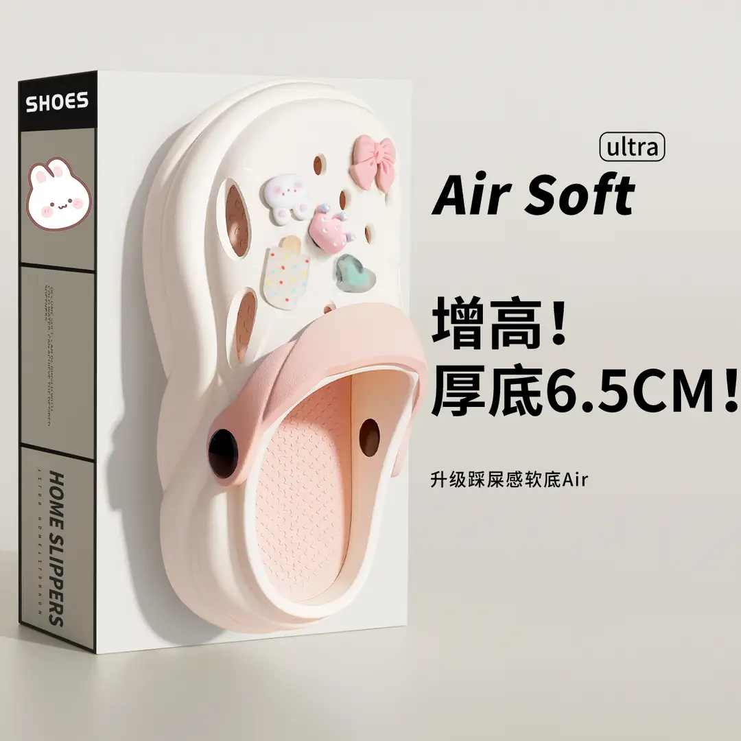 Women's Clogs with Thick Soles, Summer 2026 New Model, Non-Slip Home and Beach Eva Sandals, Slippers for Women, Suitable for Outdoor Wear - Image 3