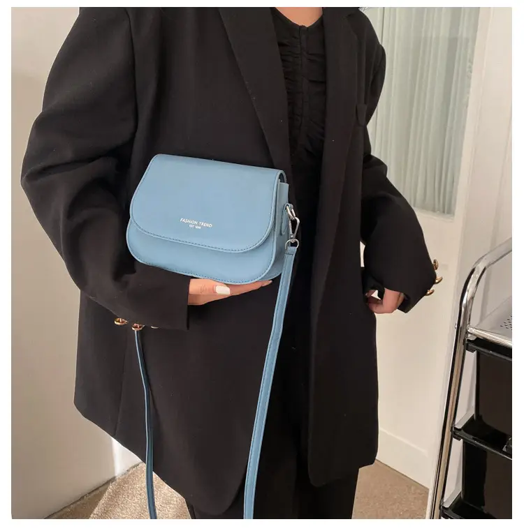 Trendy Blue Saddle Crossbody Bag for Women 2026 — feature 15