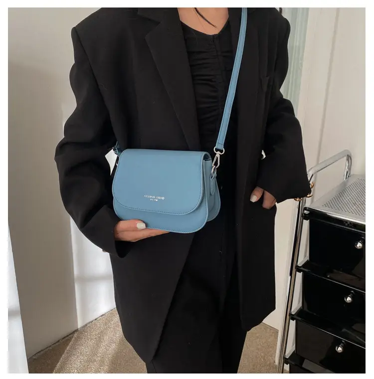 Trendy Blue Saddle Crossbody Bag for Women 2026 — feature 16