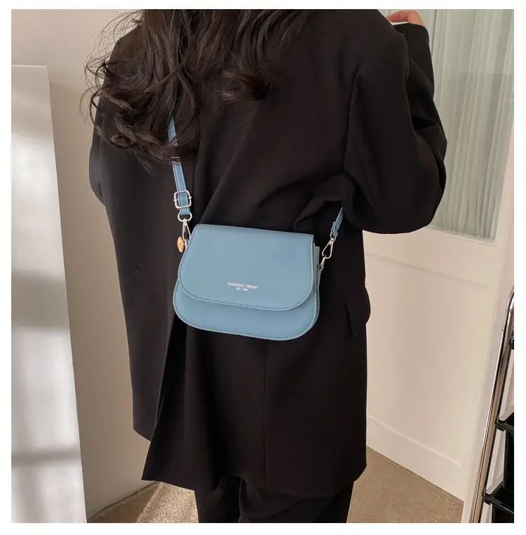 Trendy Blue Saddle Crossbody Bag for Women 2026 — feature 17