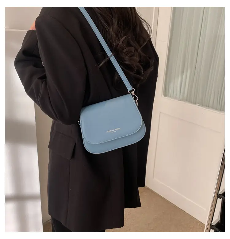 Trendy Blue Saddle Crossbody Bag for Women 2026 — feature 21