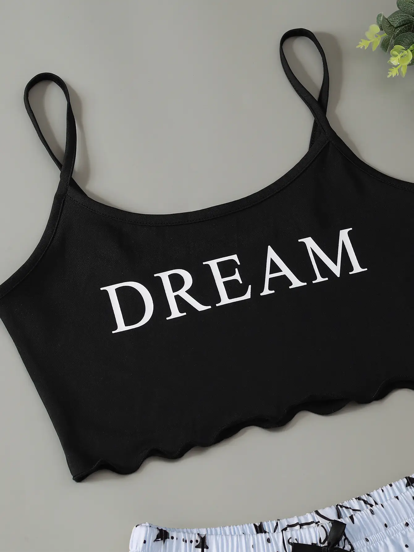 Women's 2024 Dream Vest Shorts Set Black Red — feature 23