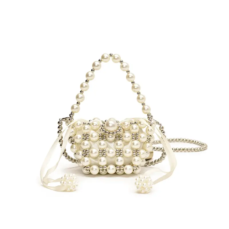 Pink Pearl Princess Shoulder Bag for Girls Boys Summer New - Image 2