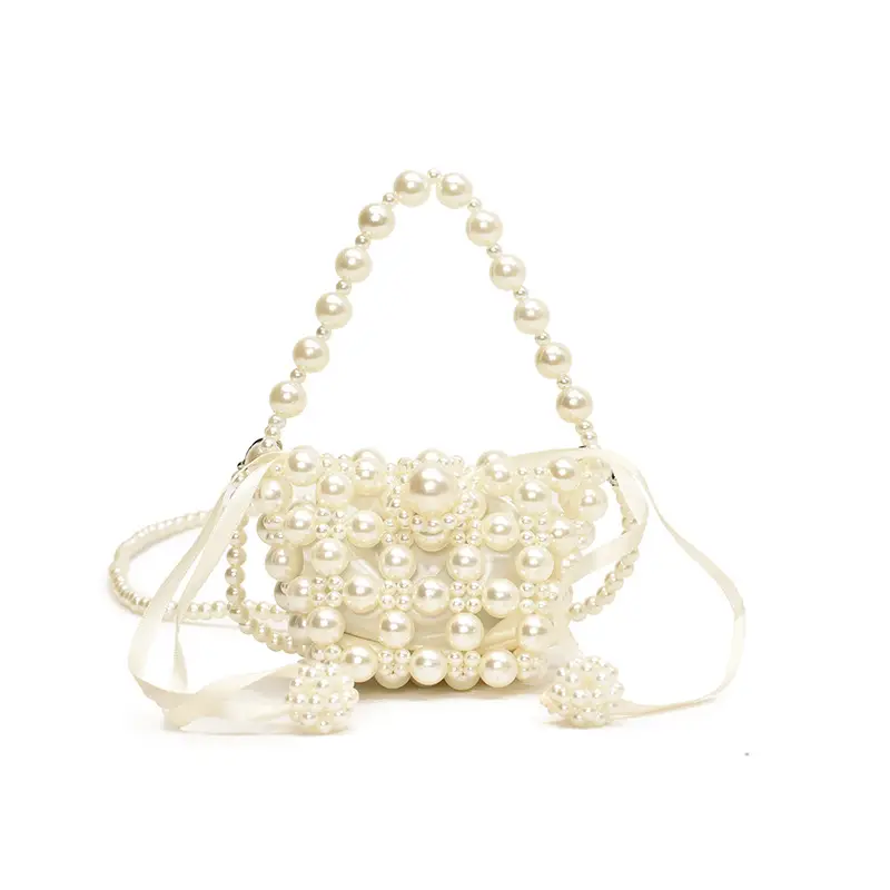 Pink Pearl Princess Shoulder Bag for Girls Boys Summer New - Image 3