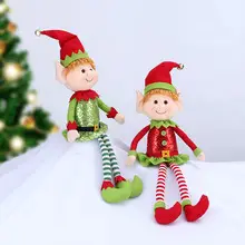 Knitted Snowman Christmas Decorator Red Green — feature 1