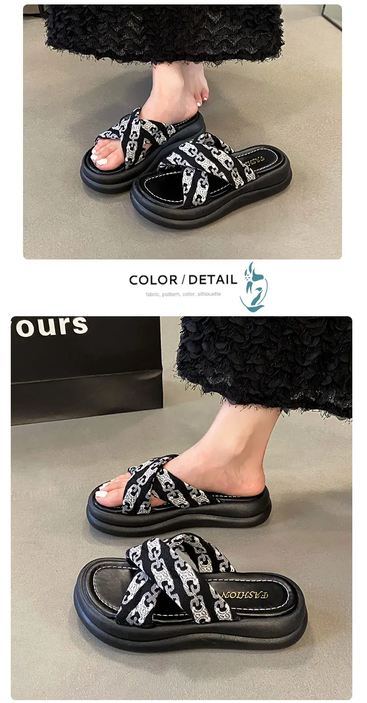 Thick-Soled Slippers for Women's Summer Outer Wear Wholesale New Exquisite French Style Beautiful High-End Thai Seaside Beach Sandals — feature 10