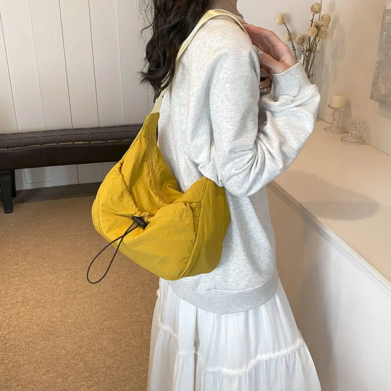 Black Pleated Shoulder Bag for Women 2025 - Image 8