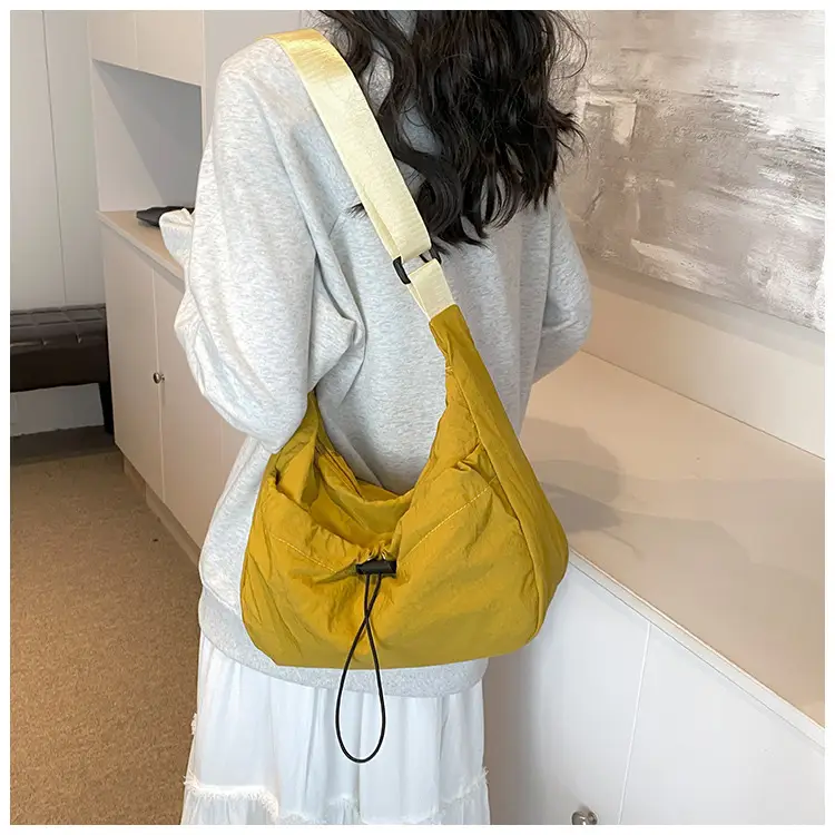 Black Pleated Shoulder Bag for Women 2025 — feature 13