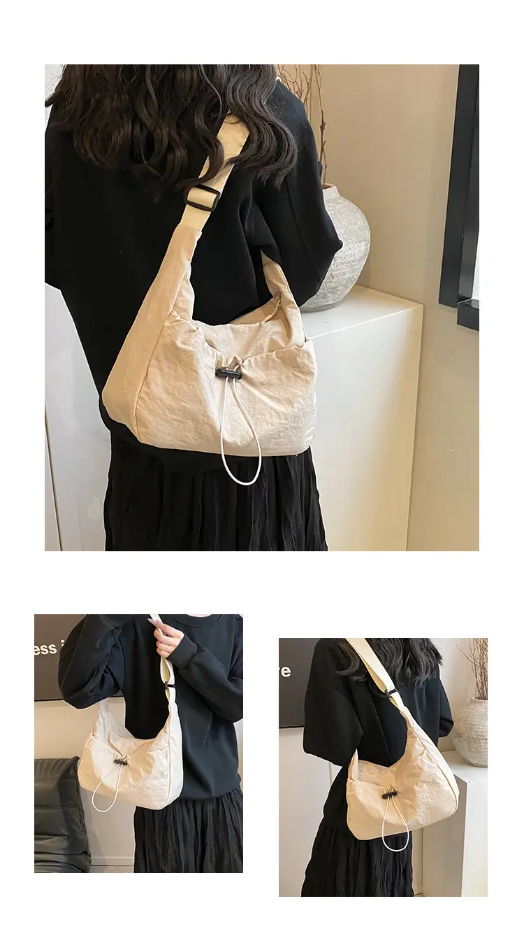 Black Pleated Shoulder Bag for Women 2025 — feature 29