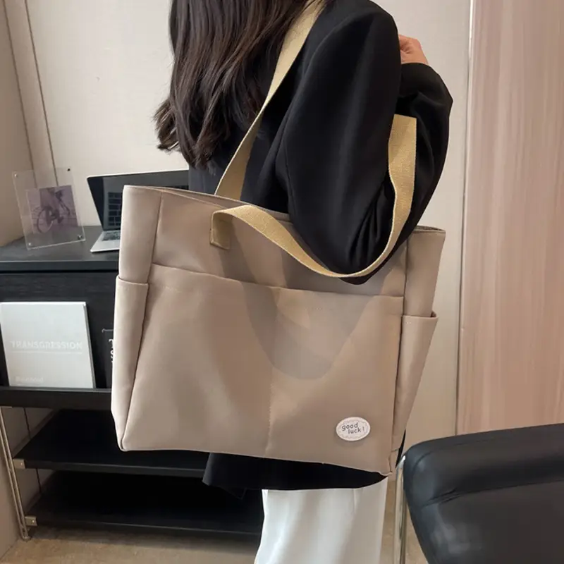 Custom Canvas Shoulder Bag Large Capacity Korean Fashion - Image 8
