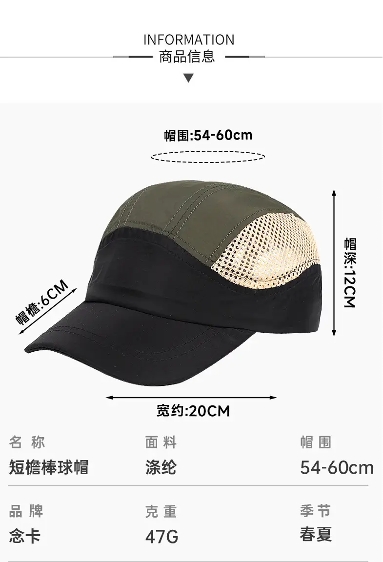 Sky Blue Mesh Cycling Cap for Men Women — feature 4