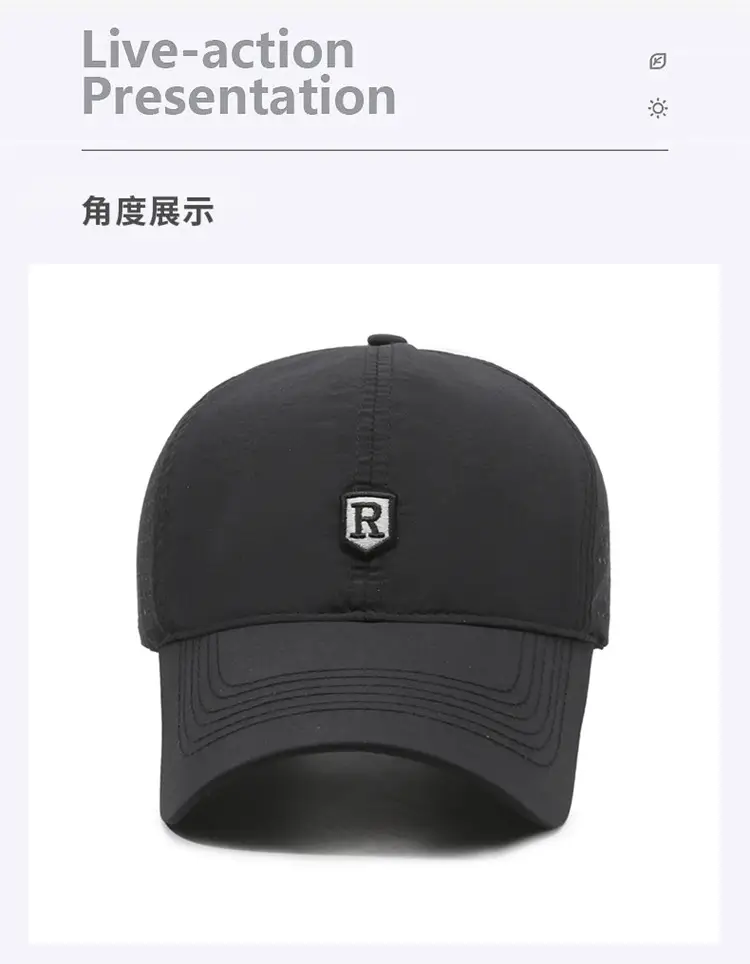 Black Diamond Star Baseball Cap for Men Women — feature 13