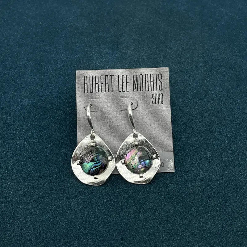 Cross-border New Style Elegant Earrings Drop Type Inlaid Colorful Abalone Shells Design Sense New Style Ocean Sense All-match Earrings