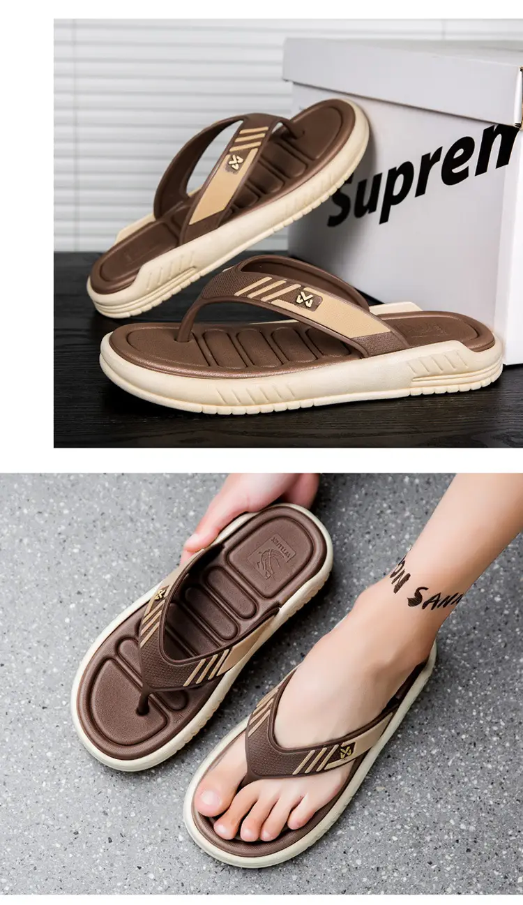 Cool Road's New 2026 Men's Shoes with a Stepping-On-Poop Feeling, Thick-Soled, Height-Increasing, Soft-Soled Flip-Flops, Comfortable for Indoor and Outdoor Use, Summer Slippers — feature 14