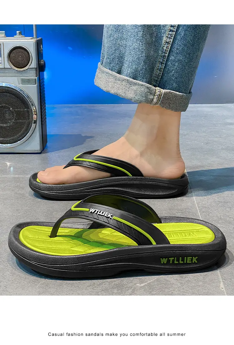 Cool Outdoor Flip-Flops for Men, Summer Beach Shoes with a Soft Feel, Wear-Resistant and Non-Slip, High-End Flip-Flops — feature 19