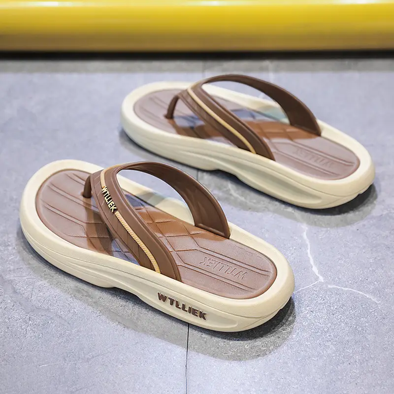 Cool Outdoor Flip-Flops for Men, Summer Beach Shoes with a Soft Feel, Wear-Resistant and Non-Slip, High-End Flip-Flops - Image 2