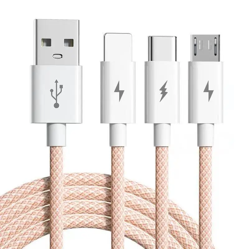 66W Three-In-One Charging Cable for Apple Huawei Android - Image 3
