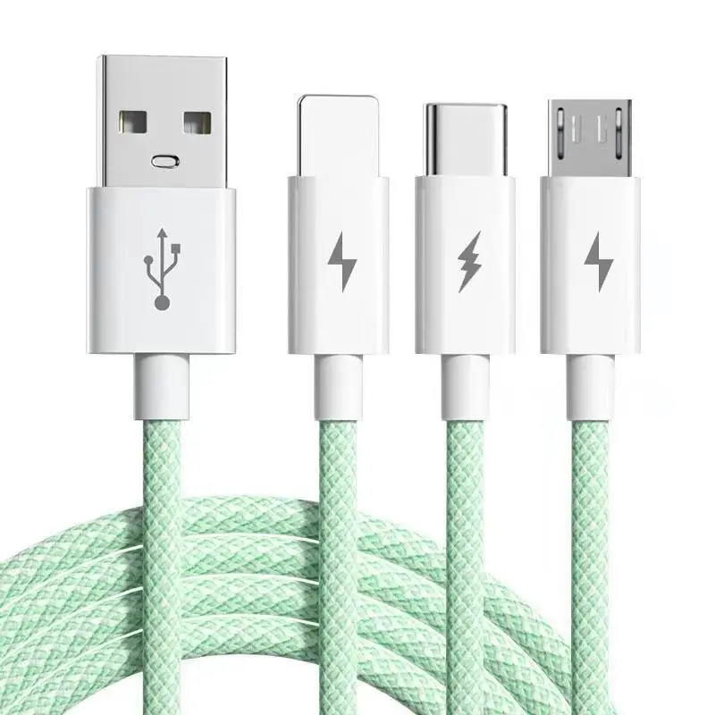 66W Three-In-One Charging Cable for Apple Huawei Android - Image 4