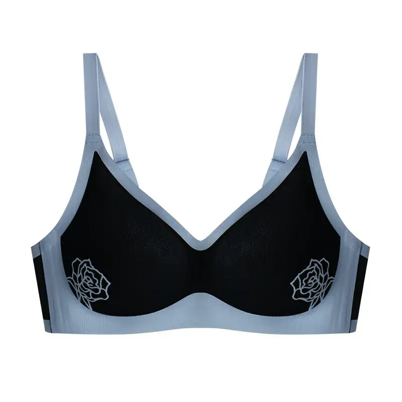 Women's Embossed Traceless Push-up Bra Olive Green