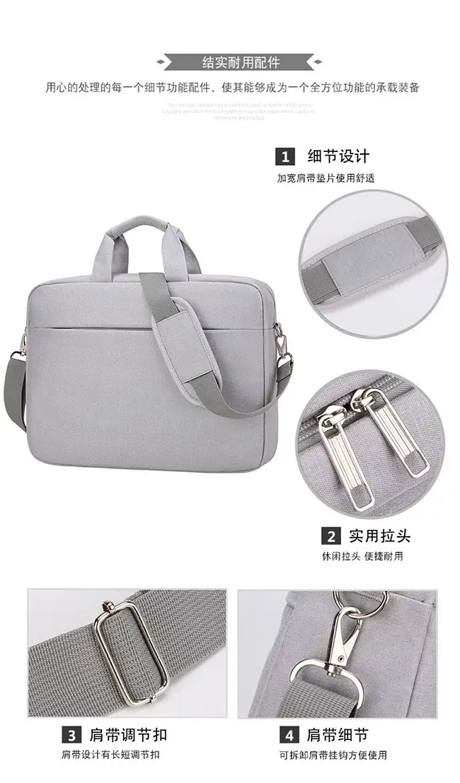 15.6 Inch Business Laptop Bag Black Large Capacity — feature 5