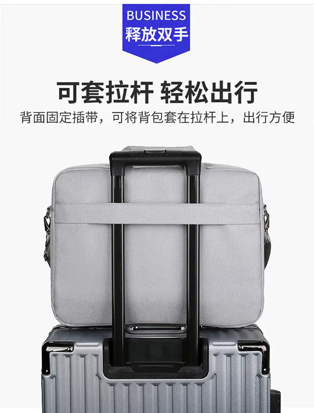 15.6 Inch Business Laptop Bag Black Large Capacity — feature 6