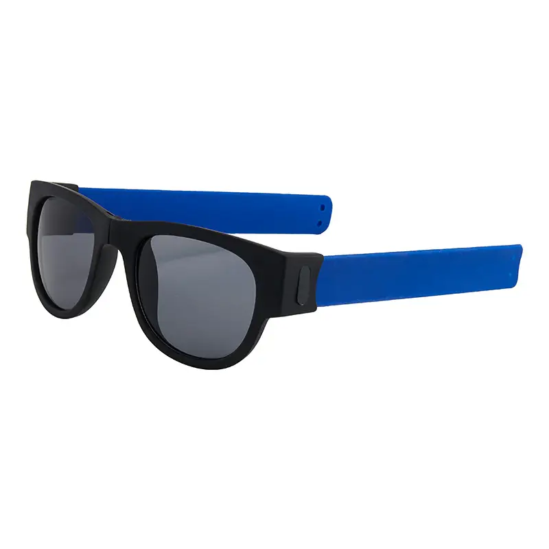 Folding Sports Sunglasses Black Red Adjustable Band - Image 4