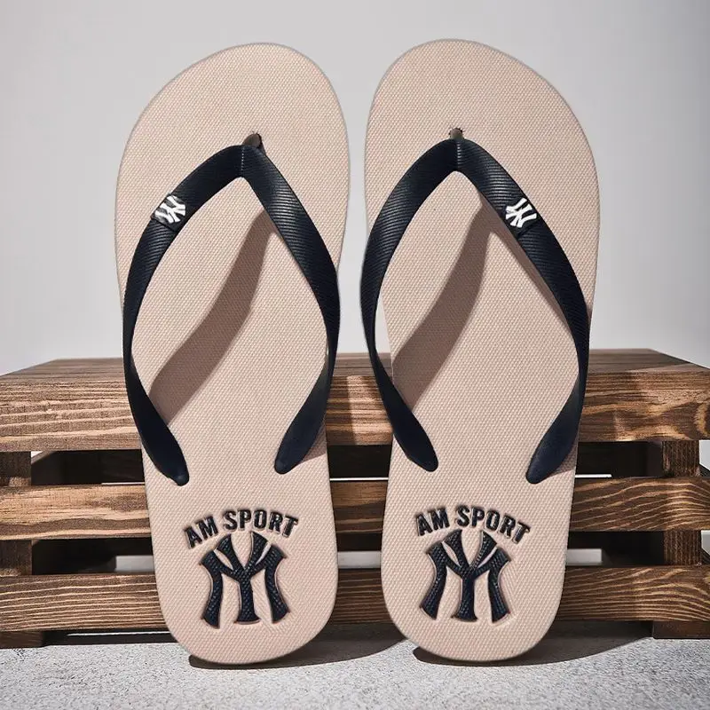 Men's New York Yankees Navy Flip Flops Summer