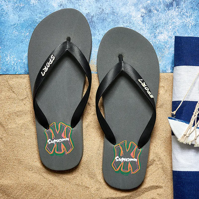 Men's New York Yankees Navy Flip Flops Summer
