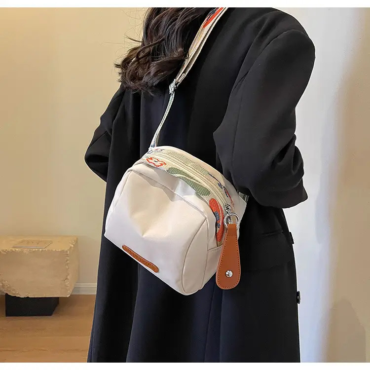Women Crossbody Bag Black Canvas Spring Summer Casual — feature 17