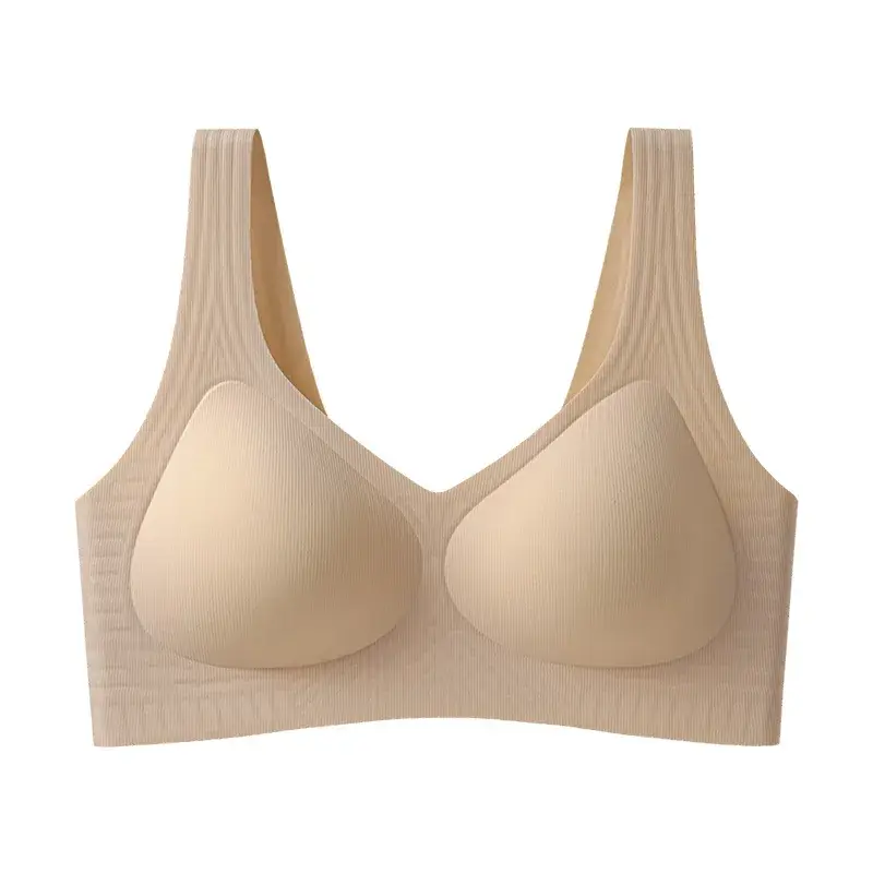 Black Traceless Bra with Breast Pad & Back Support - Image 3