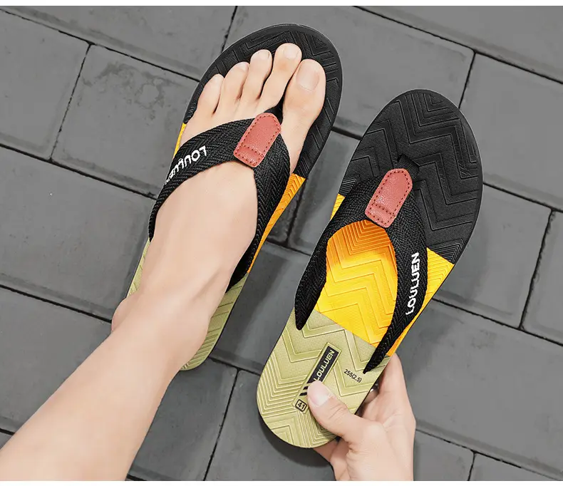 Summer Cross-border New Anti-slip Slippers Men's Outfit Trendy Casual Men's Flip-flops Flip-flops Sandals for Beach — feature 19