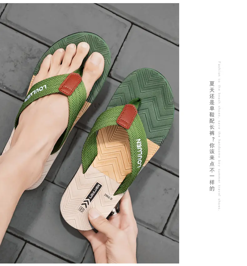 Summer Cross-border New Anti-slip Slippers Men's Outfit Trendy Casual Men's Flip-flops Flip-flops Sandals for Beach — feature 21
