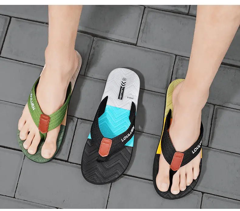 Summer Cross-border New Anti-slip Slippers Men's Outfit Trendy Casual Men's Flip-flops Flip-flops Sandals for Beach — feature 22