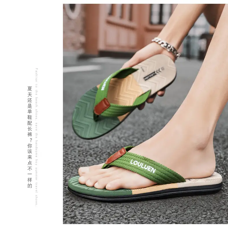 Summer Cross-border New Anti-slip Slippers Men's Outfit Trendy Casual Men's Flip-flops Flip-flops Sandals for Beach — feature 23