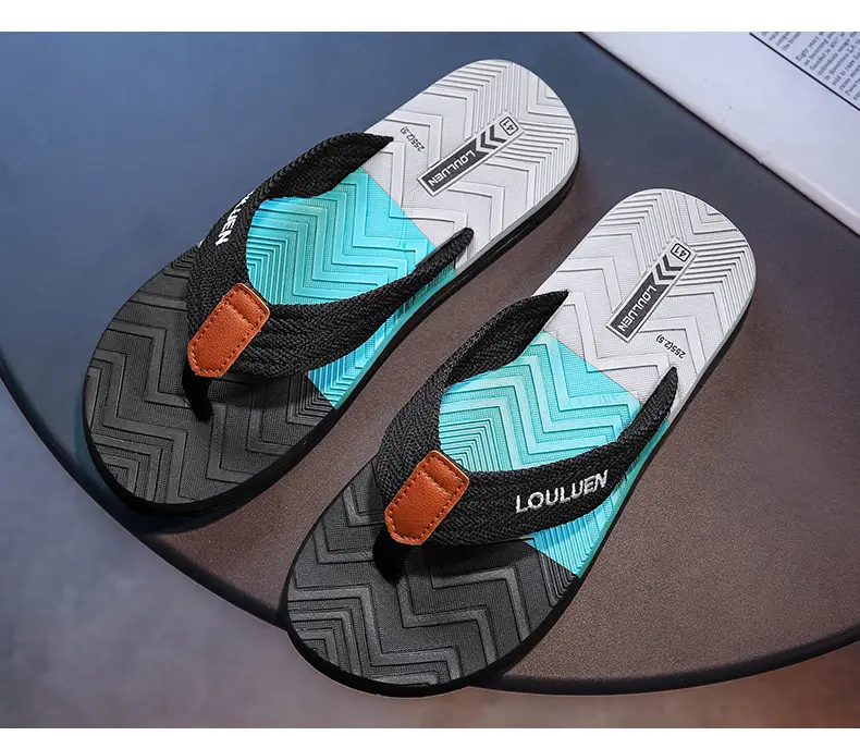 Summer Cross-border New Anti-slip Slippers Men's Outfit Trendy Casual Men's Flip-flops Flip-flops Sandals for Beach — feature 5